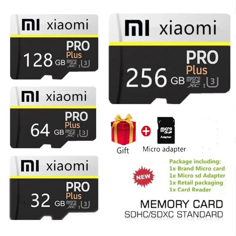 Cartão microSD Xiaomi 2TB/1TB/512/256GB 128GB/32GB/64GB De Memória Para Celular
