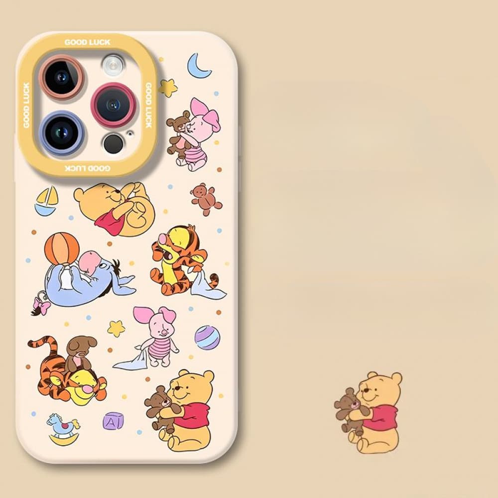 Capa De Telefone Da Coleção De Desenhos Animados Bonitos Moda Para iPhone16/15/14/13/MINI/12/11/Pro MAX/X/XS/XR/7/8/6 À