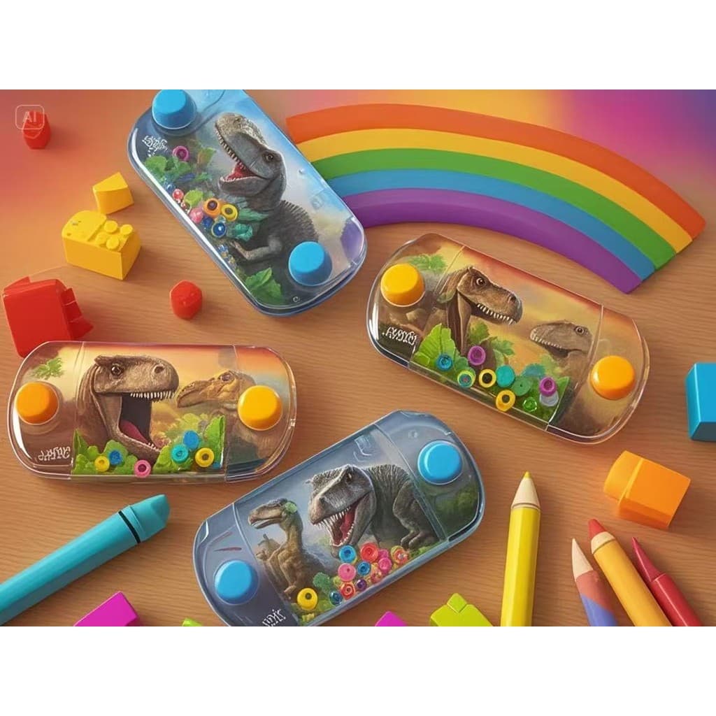 Conjunto de jogos de círculo aquático de 2/4/6 peças, dinossauro, unicórnio, console de jogos infantil