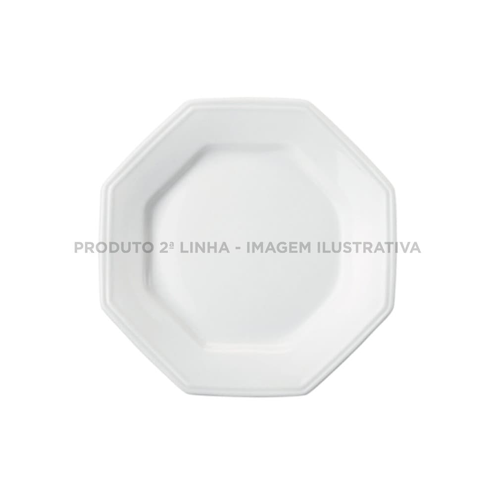 Prato Sobremesa 20cm Porcelana Schmidt - Mod. Prisma 2° LINHA 077
