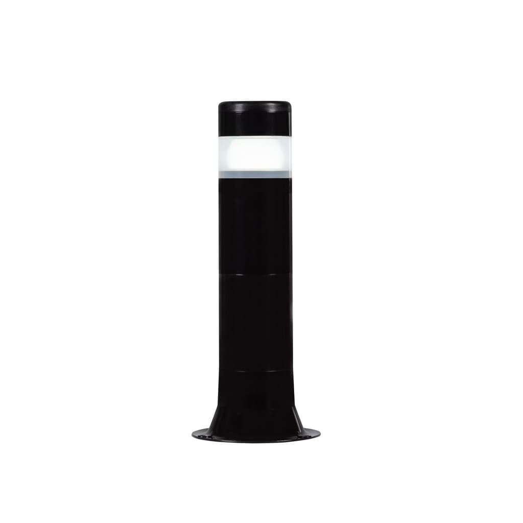 Poste Balizador Luminária Aura Casa Sítio Jardim 35cm Preto