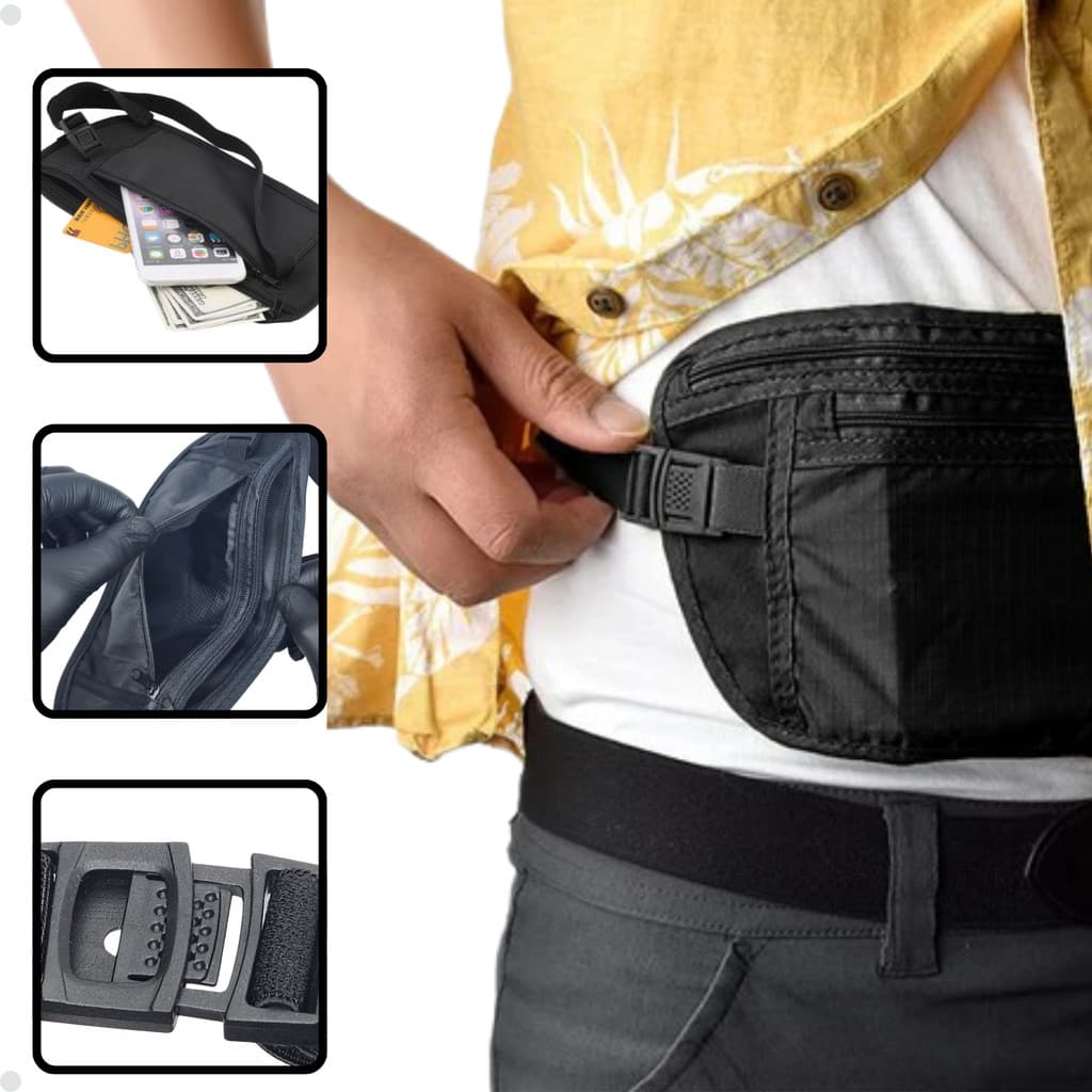 POCHETE DOLEIRA ANTI FURTO PORTA PASSAPORT PORTA CELULAR POCHETE ACADEMIA CORRIDA ESPORTE