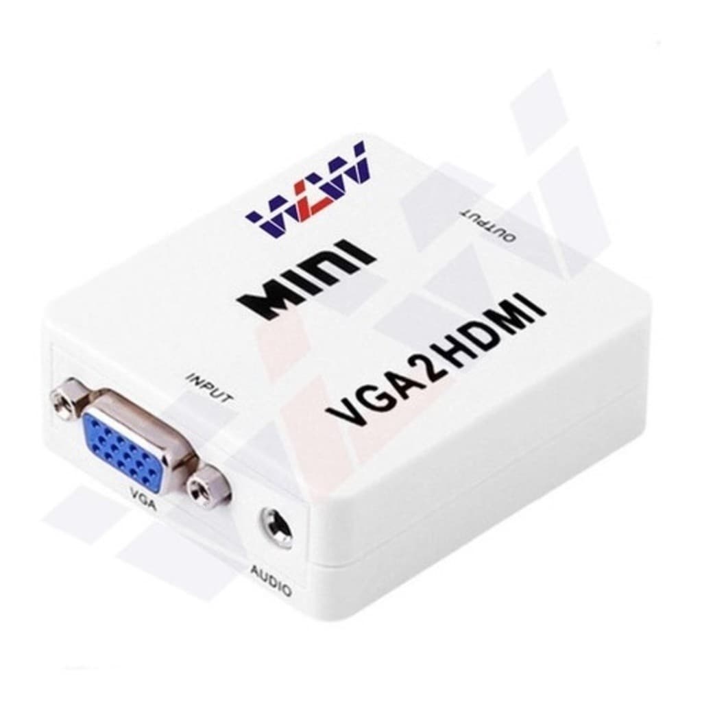 Cabo Adaptador Mini Conversor Vga Para Compatível com HDMI Com Audio/video
