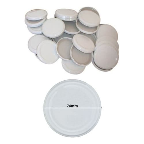 Tampa Para Vidro De Conserva  74mm  - 30 Unidades