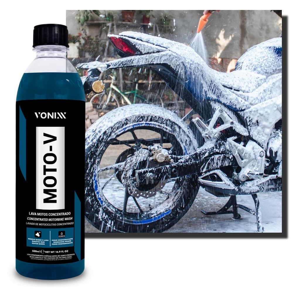 Moto-V Vonixx 500ml Shampoo Lava Motos Concentrado