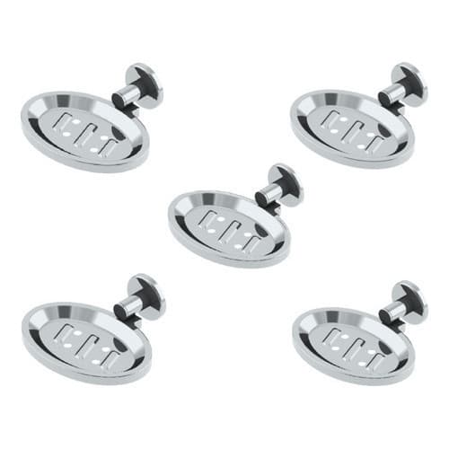 Acessorio banheiro inox Saboneteira Porta Sabonete Kit 5 saboneteiras