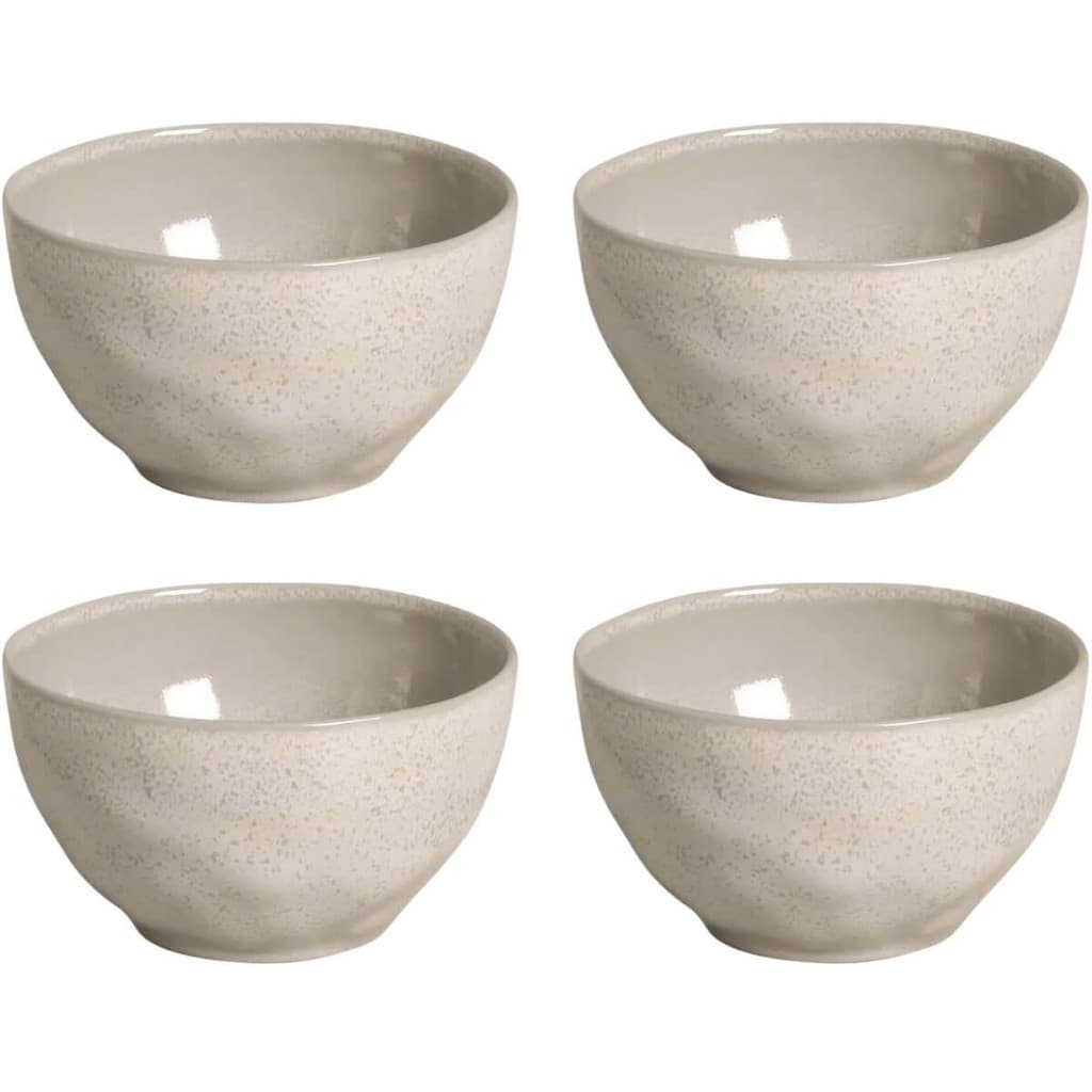 4 Bowls Orgânico Latte 558ml Cumbuca Servir Porto Brasil 13x7cm Off White