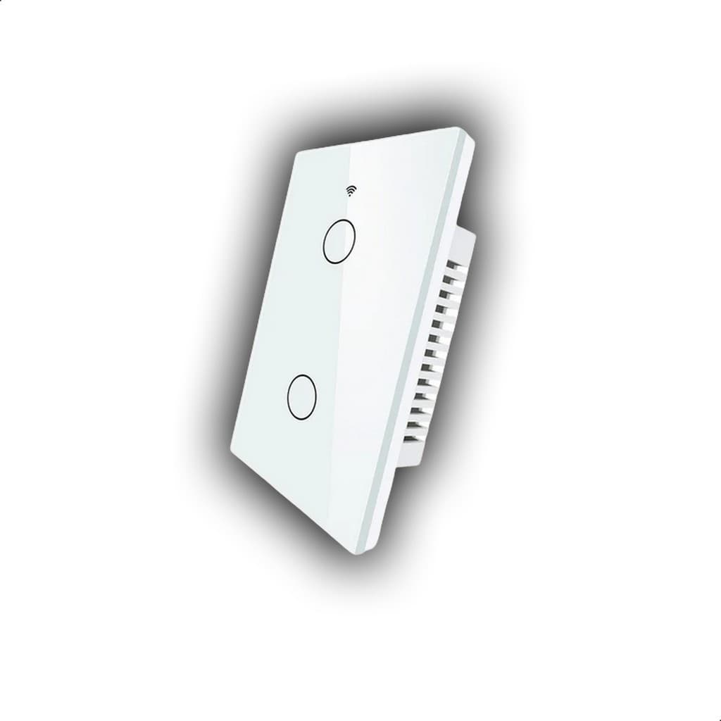 Interruptor Inteligente WiFi 2 Botões Touch Alexa Google B