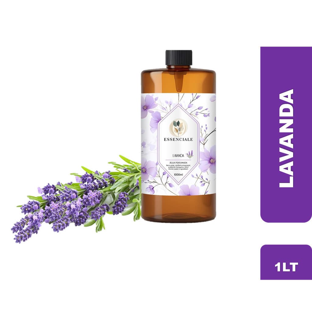 Água Perfumada Lavanda 1 Litro - Aroma Para Casa e Roupas