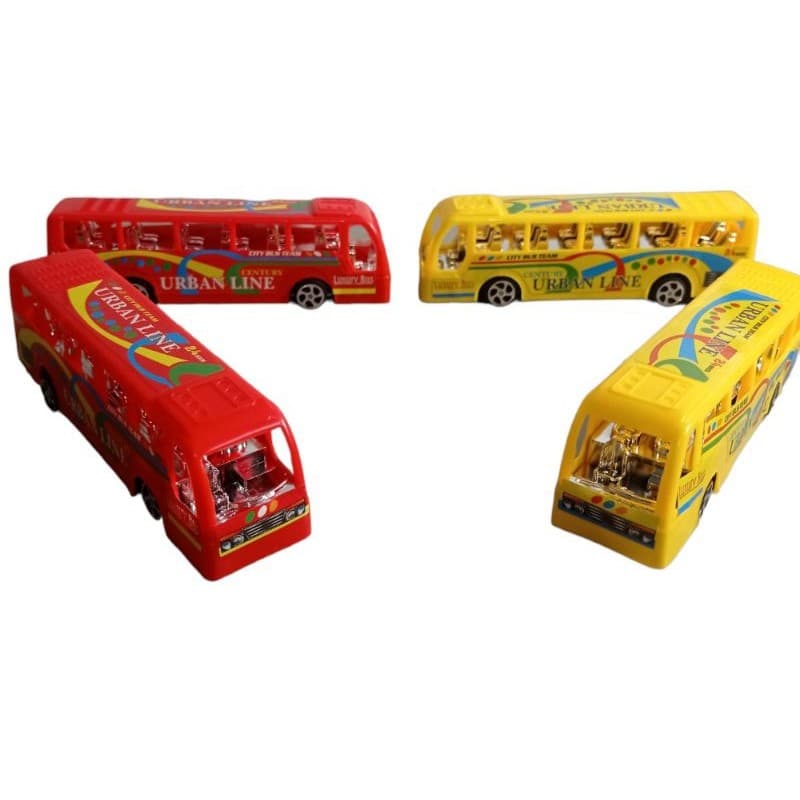 1  UNIDADE Ônibus A Fricção BRINQUEDO INFANTIL  15 CM X 4 CM  X 4 CM
