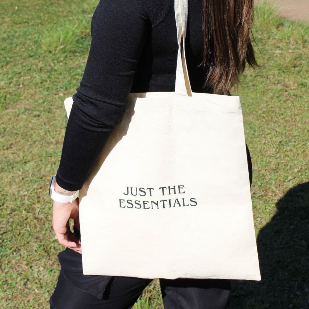 Ecobag Sacola em Sarja Algodão Cru - Just The Essentials