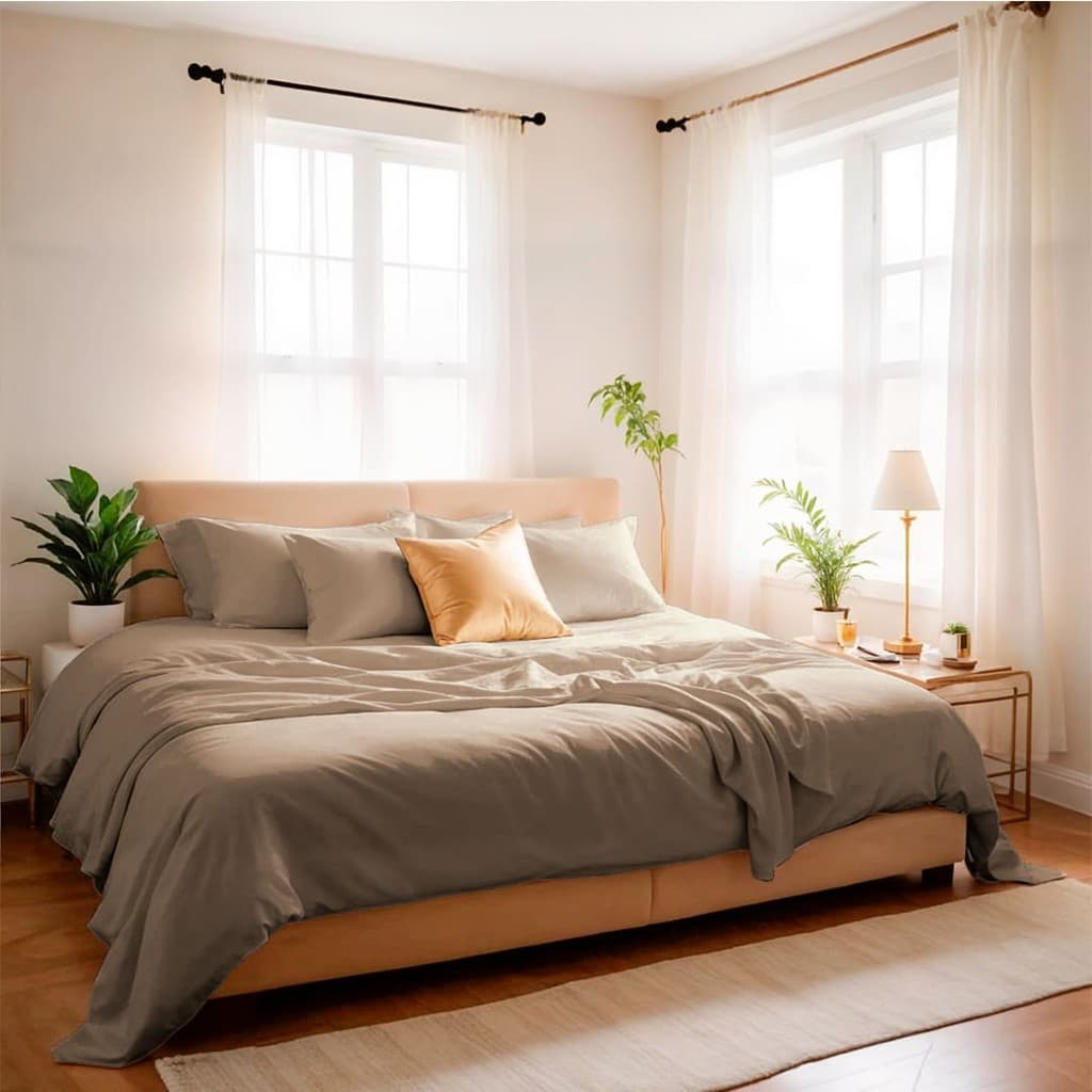 Jogo de Cama Bulgari Bamboo 600 Fios Casa di Valle 2/3 Peças