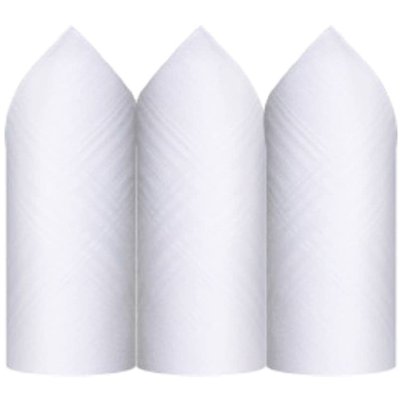 Lenço Premier 100% Algodão Branco C/3 32 x 32 cm - 2405