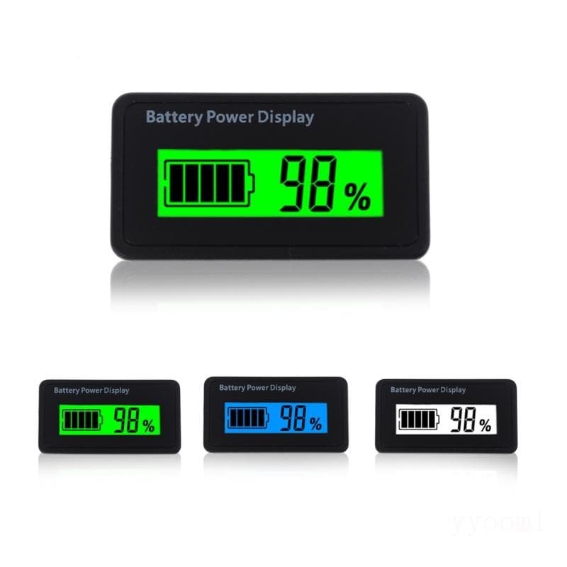 yyooml 12V 24V 48V Monitor Capacidade LCD Voltímetro Display
