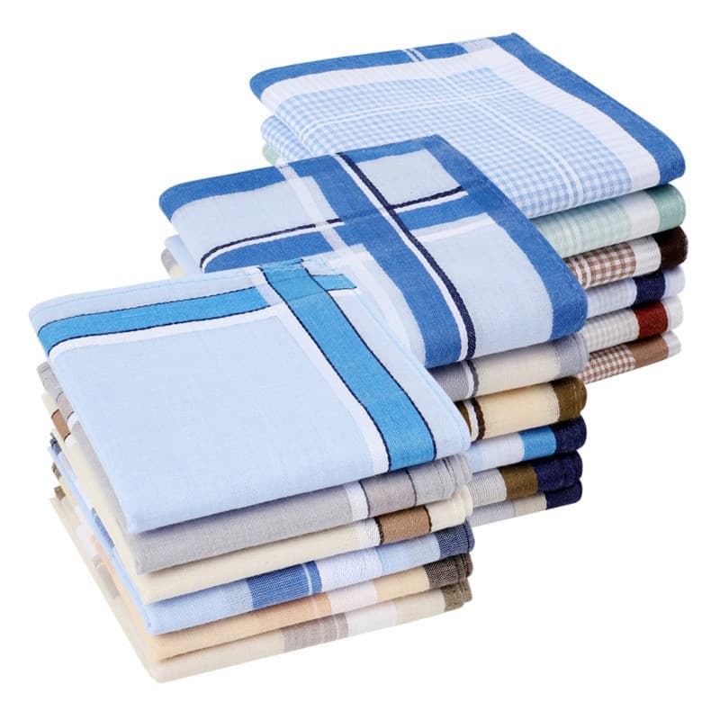 3 Pçs 38x38cm Masculino Algodão Clássico Xadrez Listrado Lenços Terno De Negócios Bolso Suor Limpar Pequenas Toalhas De