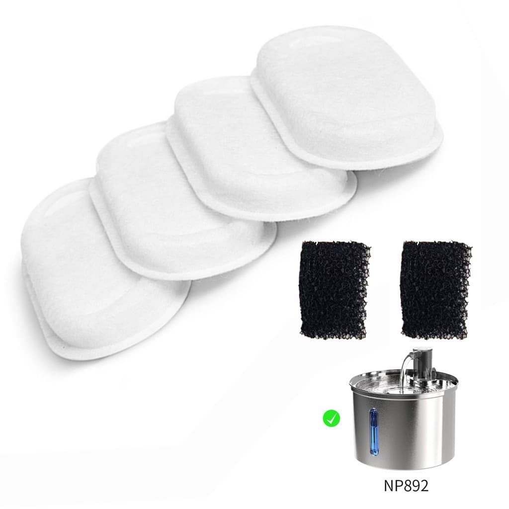 Newpet Filtros De Substituição Para Fonte De Água Gatos Alimentadores De Aço Inoxidável Animais Domésticos