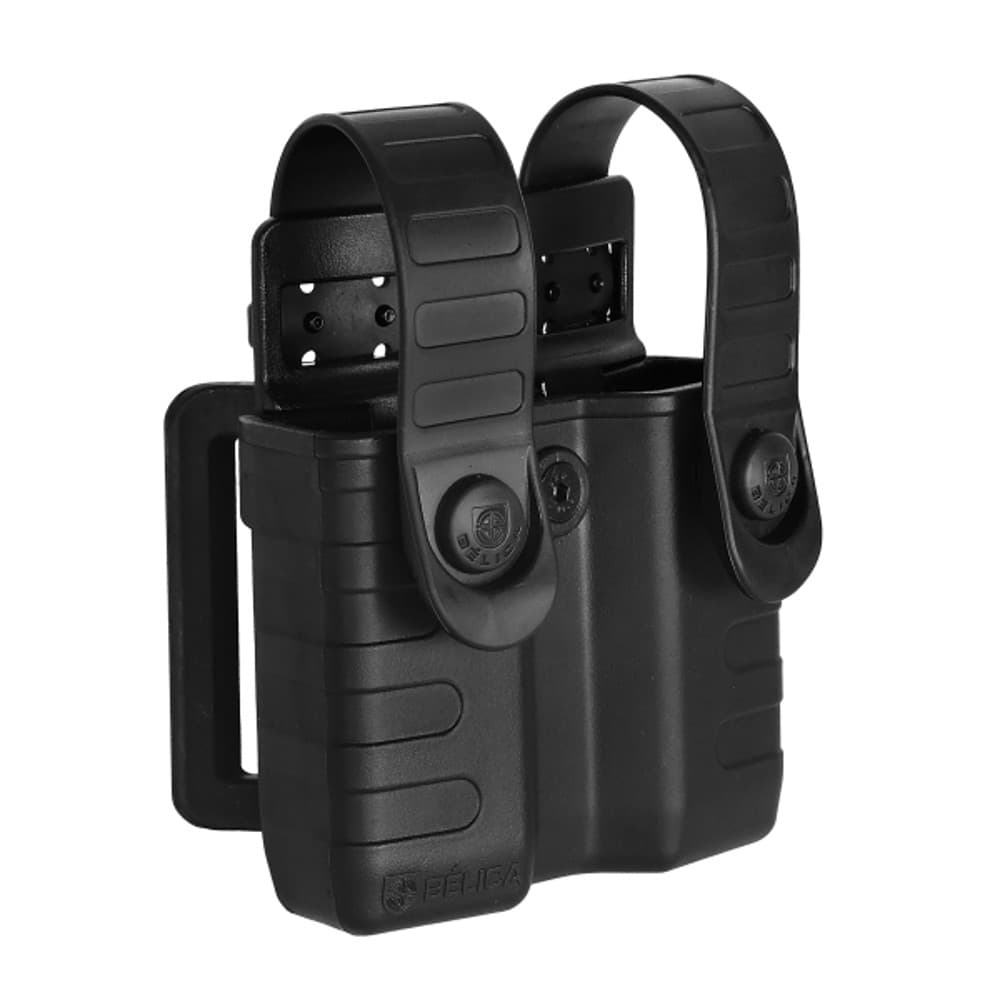 Porta Carregador Duplo Bélica Polímero Tab Lock² Preto NF-e