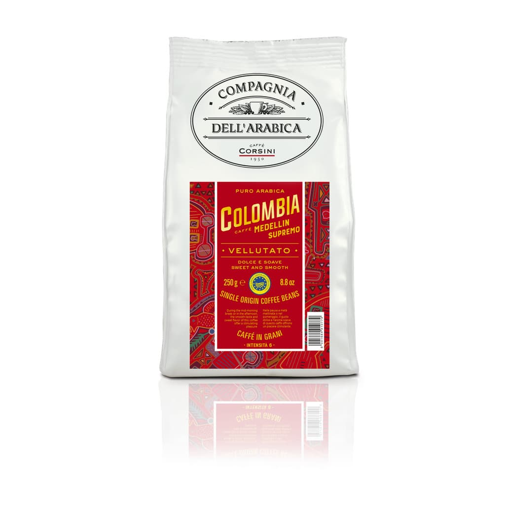 Café Corsini Compagnia Dell'Arabica Colômbia em Grãos 250g