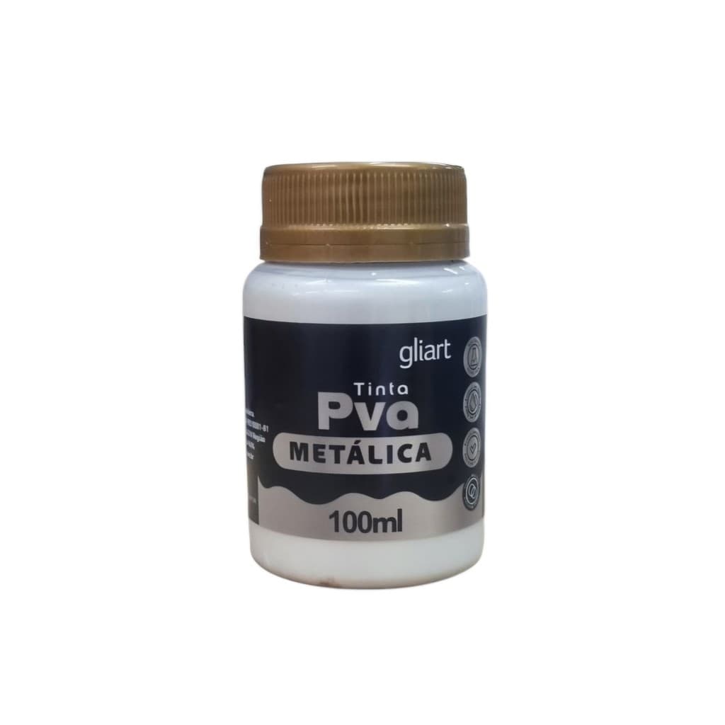 Tinta Pva Metalica 100ml Gliart Perola