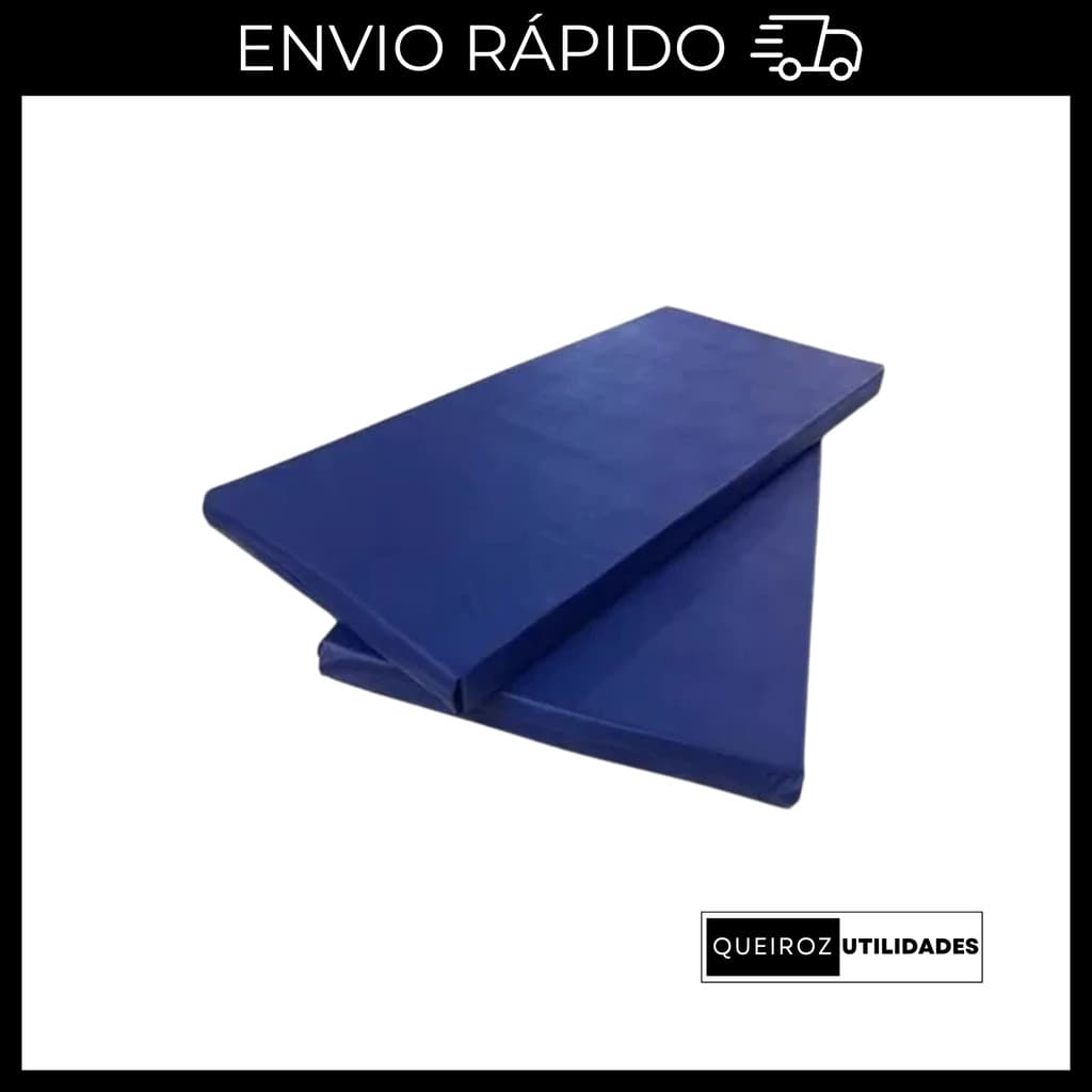 KIT 2 COLCHONETES AZUL ACADEMIA / YOGA / PILATES / ACADEMIA / ESPUMA