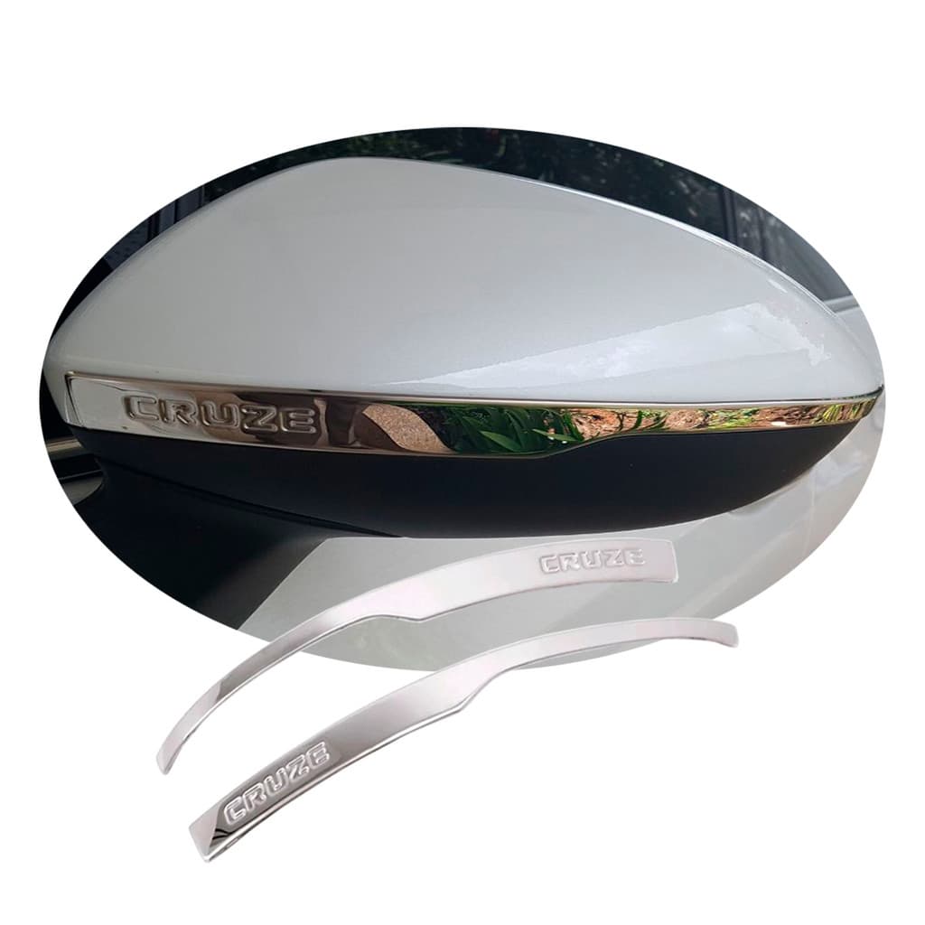 Acessorios par Aplique Moldura Retrovisor Cromado Chevrolet Cruze  2017 a 2024