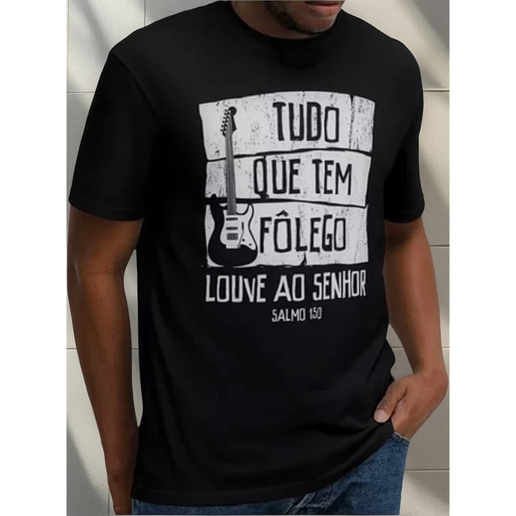 Camiseta Para Músico Cristão Gospel Evangélica