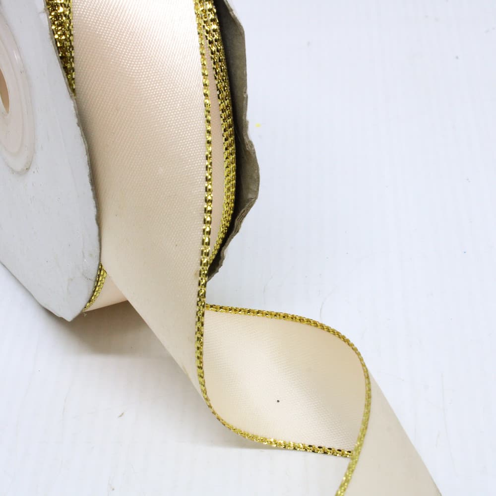 FITA COM BORDA 25MM EM CETIM COM 22 METROS
