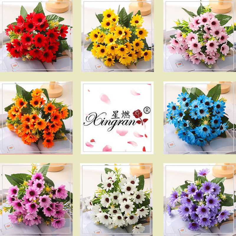 Arranjo de flores de camomila Artificial de flor de margarida
