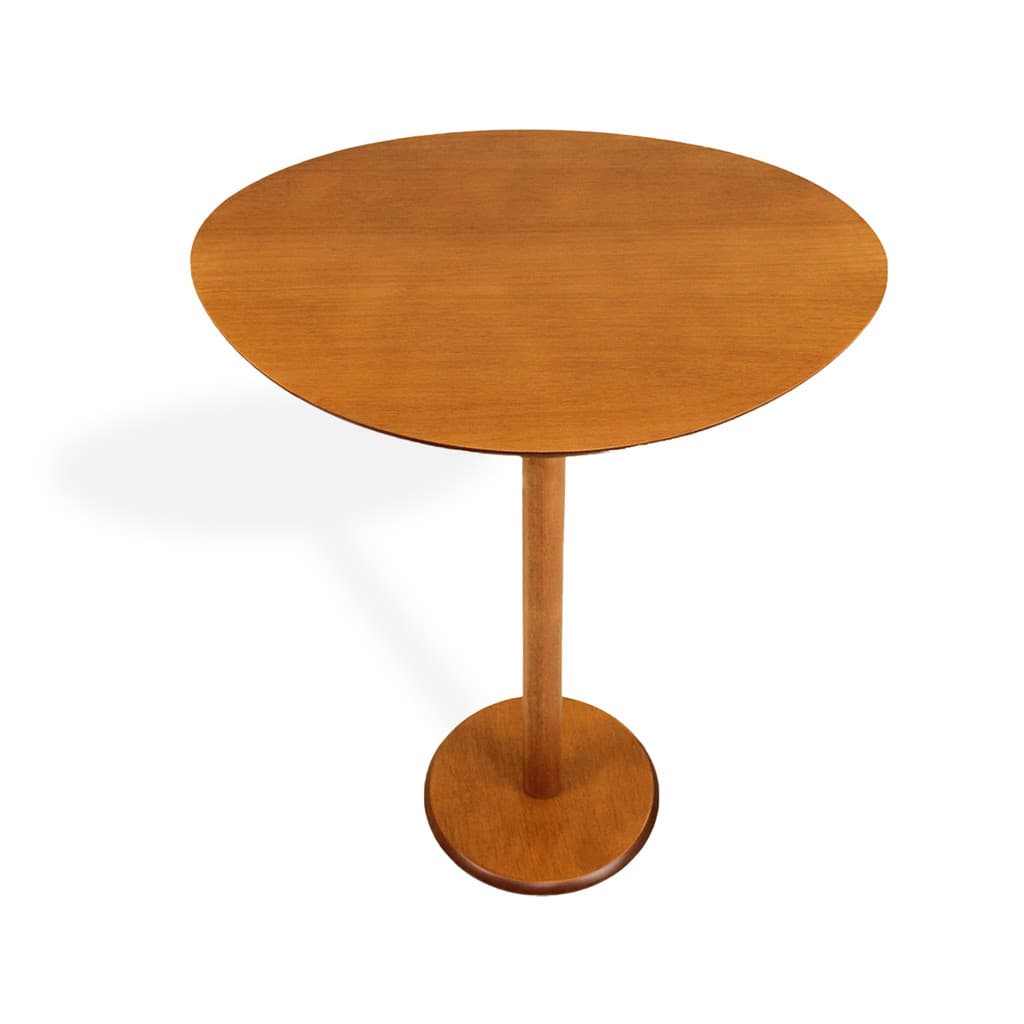 Mesa Lateral Monopé Design Orgânico Luxuosa 50x64cm - Mel