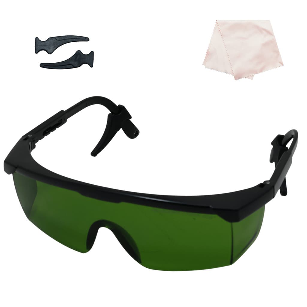 ÓCULOS DE PROTEÇÃO SIMPLES A LAZER 190-450mm 800-1700nm OD6+ VERDE