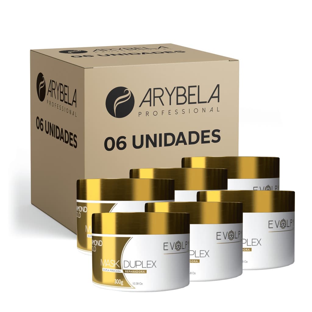 PACK 6 UN - MÁSCARA DUPLEX GOLD - EVOLPY LISS