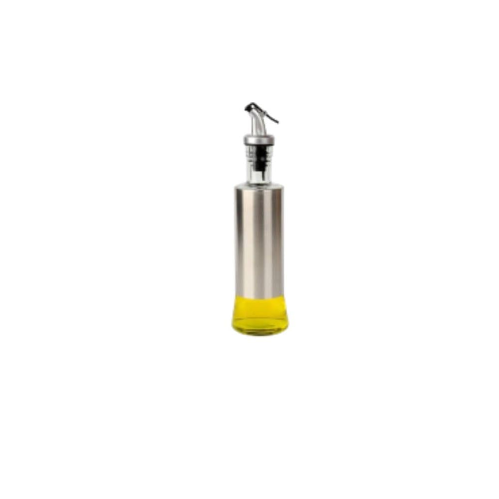 Galheteiro porta Azeite Vinagre óleo 300Ml Vidro Aço Inox bico Dosador gouermet premium