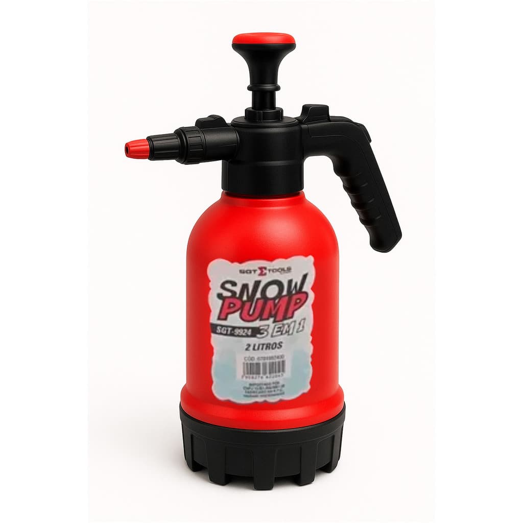 Pulverizador Borrifador Snow Pump 2 Litros Carro Lava Jato Manual Multiuso Híbrido 3 Em 1