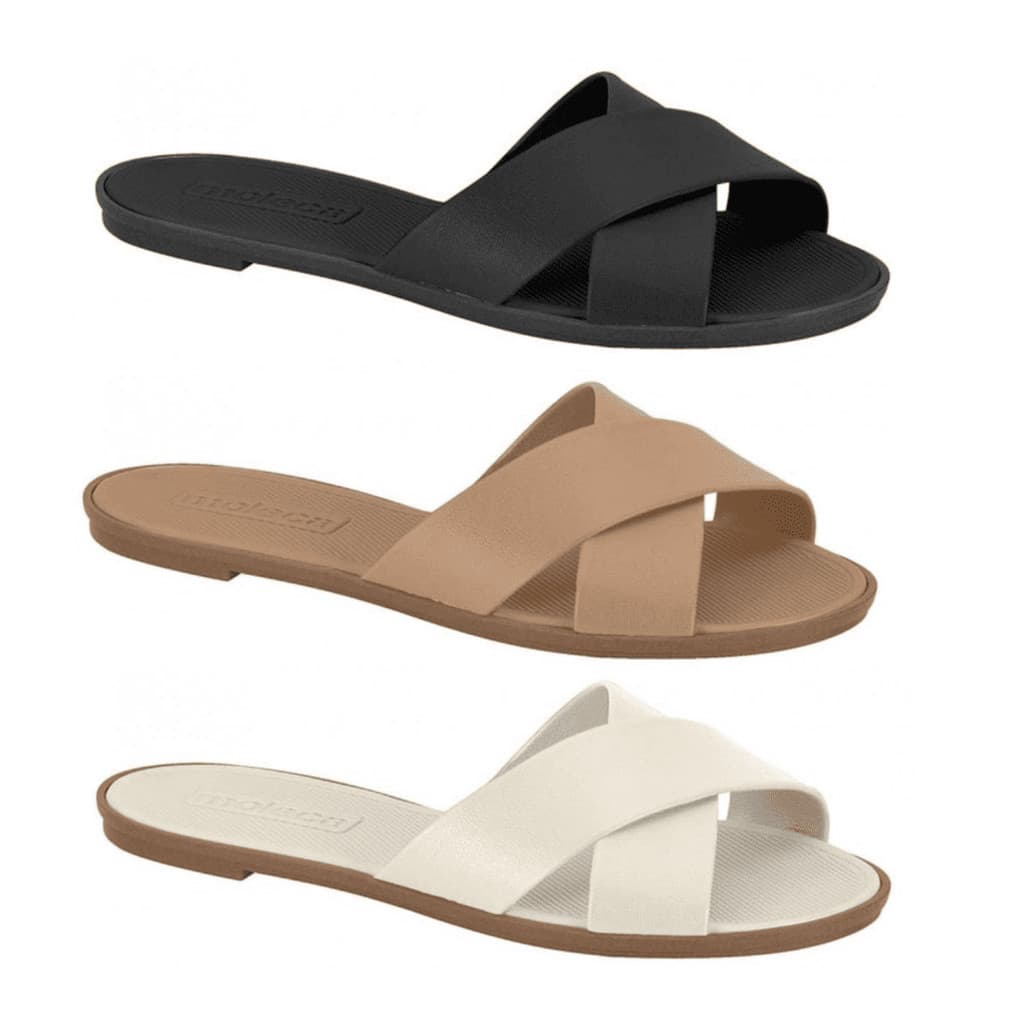 Rasteira Moleca X Original Sandalia Rasteirinha Feminina Slide Napa Leve Confortavel 5532.100