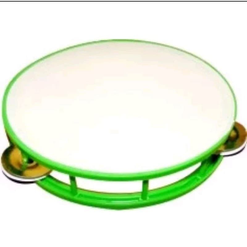 KIT 2 Pandeiro GRANDE de plastico infantil  PANDEIRO DE PLASTICO INFANTIL 19 CM