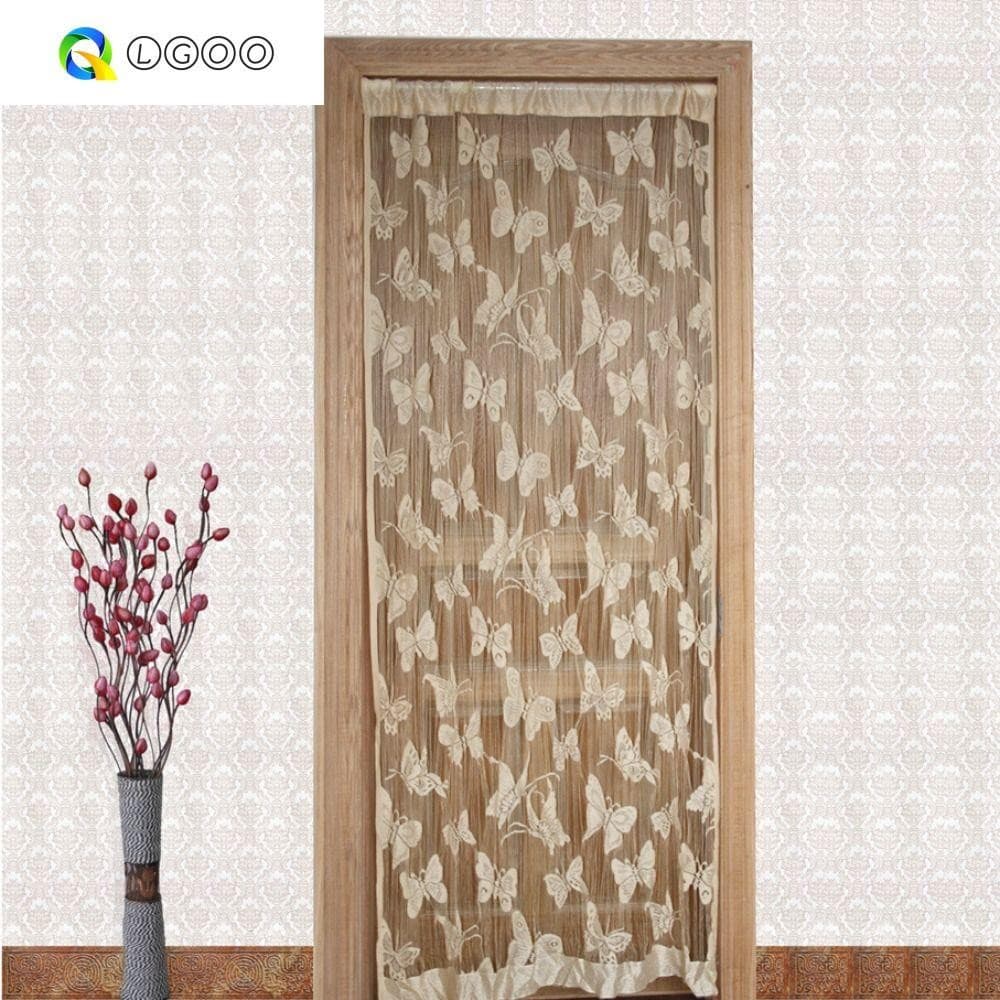 Cortina De Porta LGOO , Linha Divisória De Quarto Corda Borboleta Borla Elegante De 1 * 2M