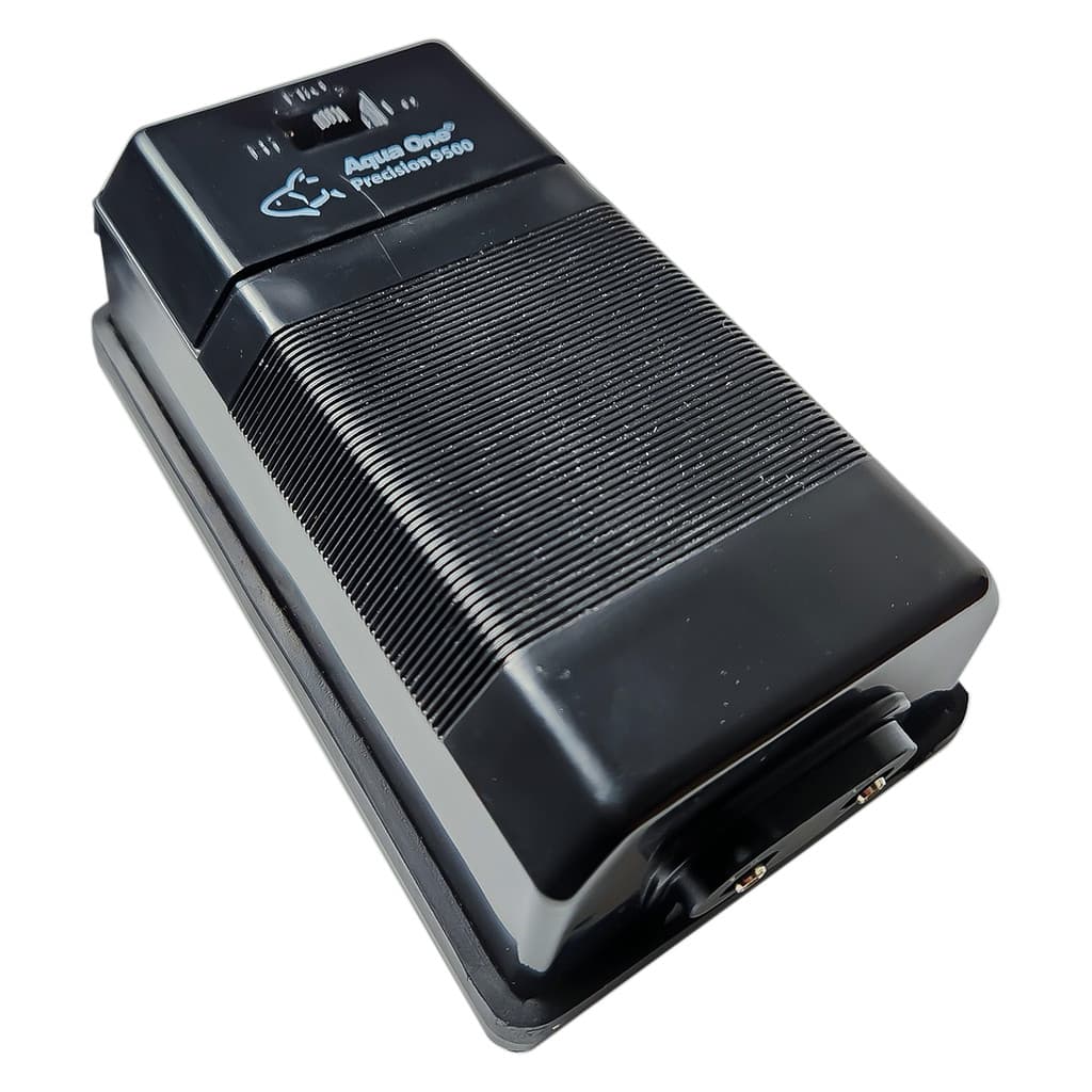 Compressor De Ar Precision 9500 Aqua One 2x 200 L/h - Bomba de ar com Saída Dupla para Aquários