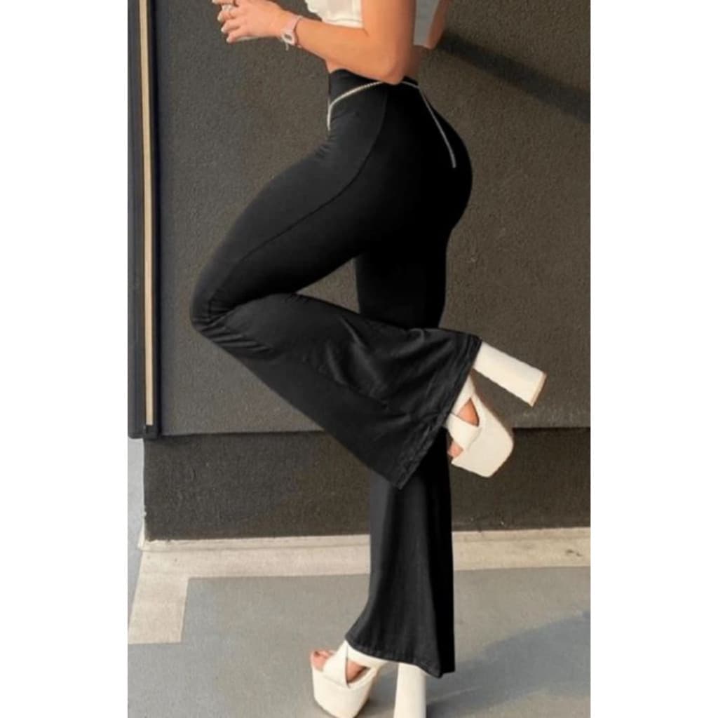 1 Flare Plus Size Suplex Poliamida Cós Alto
