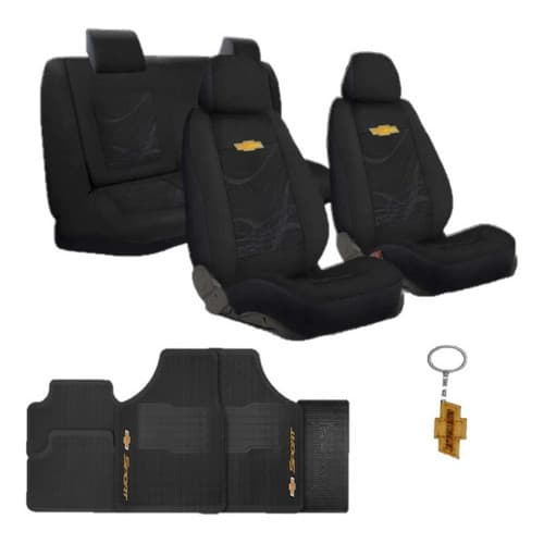 Capa Banco Carro Pano Chevrolet Celta 2009-10-11-12 + Tapete