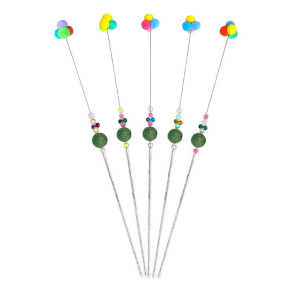 Brinquedo Varinha Para Gato Com Bolas De Erva-de-gato