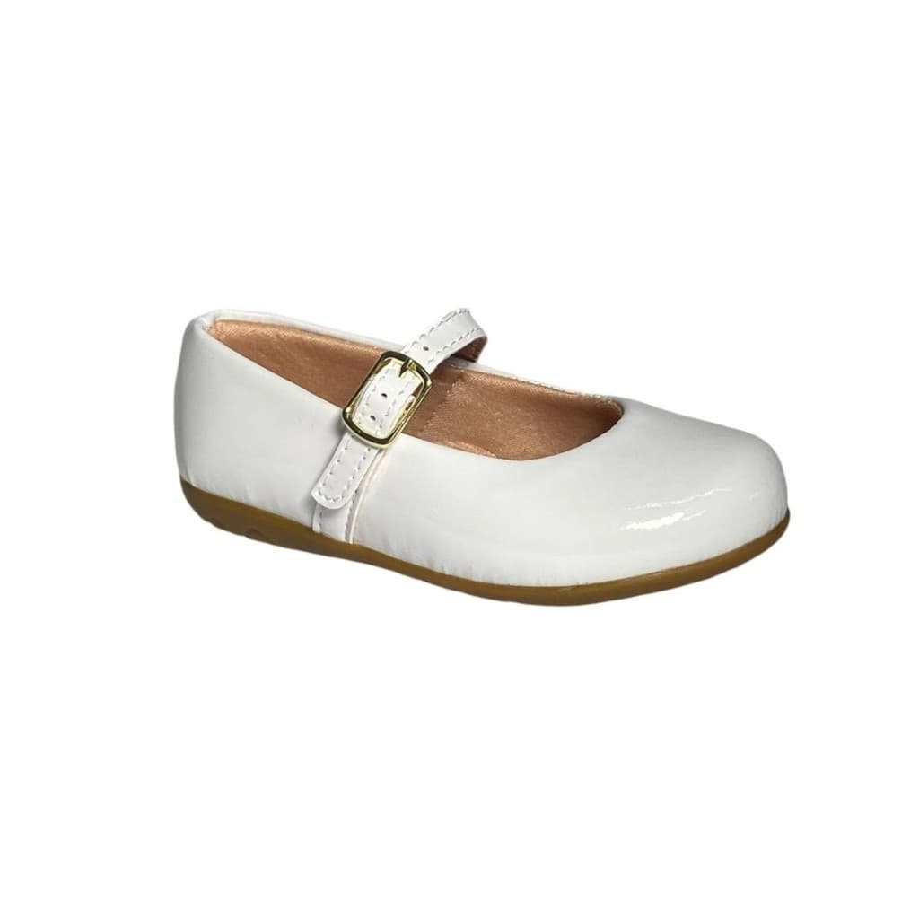 Sapatilha Infantil Menina Branco Simples Confortavel
