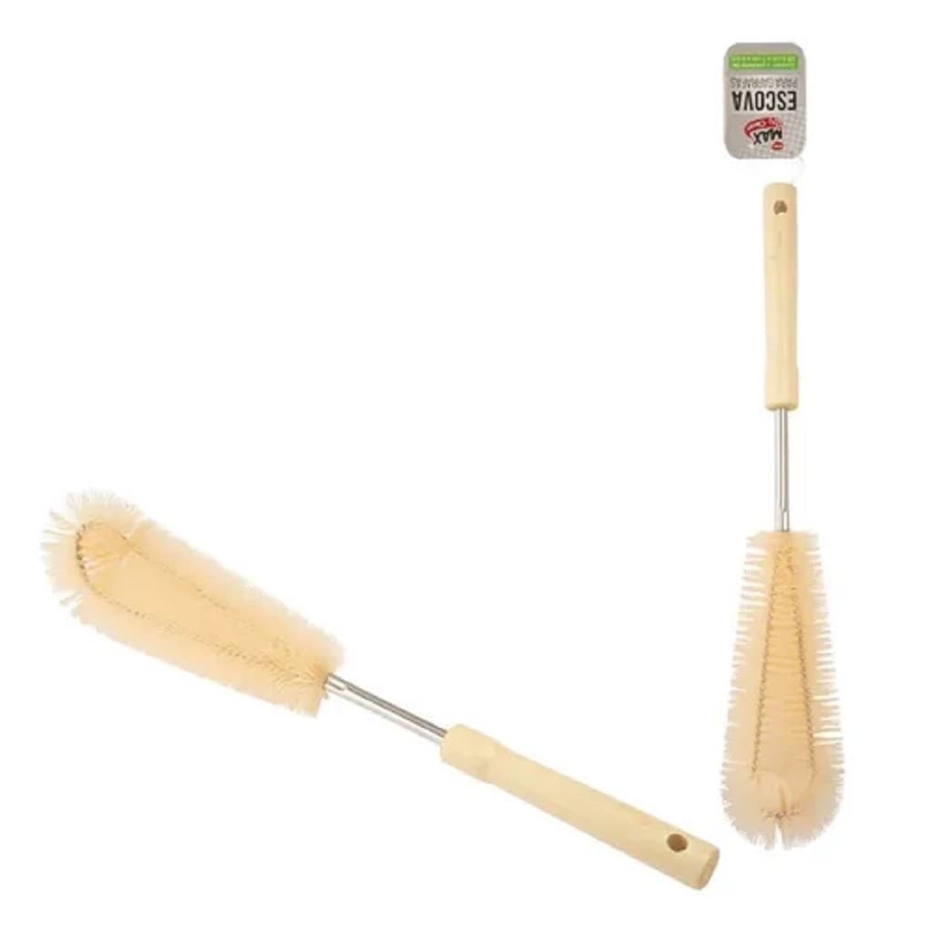 Escova Para Lavar Garrafas Squeeze Mamadeira De Nylon 39,5cm