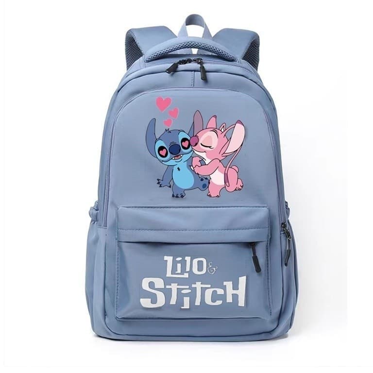 Stitch Mochila Estrela Ponto Casual Oxford Pano Escola Primária Menina Grande Capacidade Saco