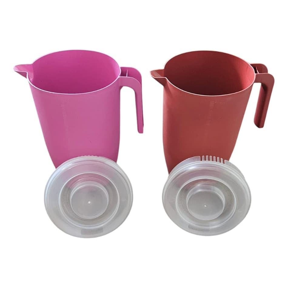 Kit C/ 2 Jarra De Suco Àgua 3 Litros+ 8 Copos 250ml Plástico
