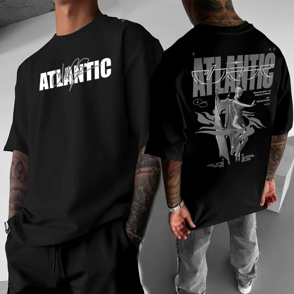 Camiseta Básica Algodão Chase Atlantic Banda Rock Style Masculina Streetwear T-shirt