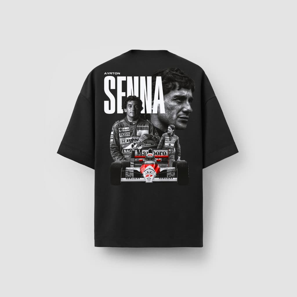 Senna 06 - Camisa Masculina Oversized Premium 20.1 Ayrton Senna Campeão Mundial