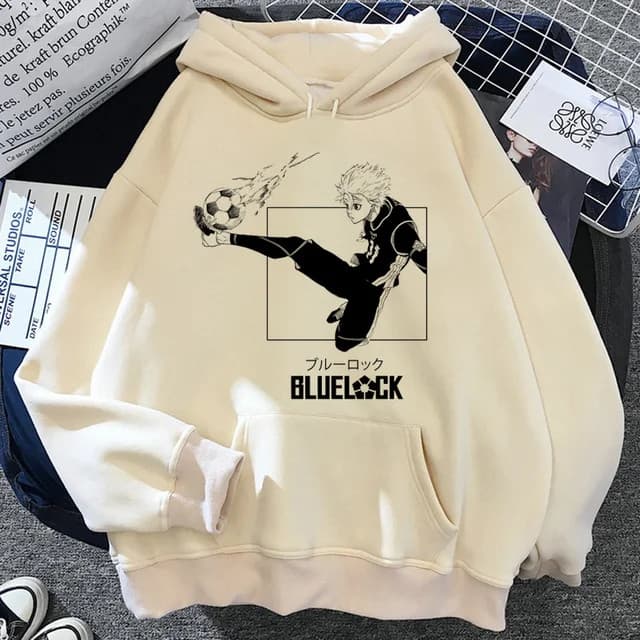 Moletom Canguru Blusa De Frio Blue Lock Yoichi Isagi escolha sua estampa Eyes Futebol Anime Unissex
