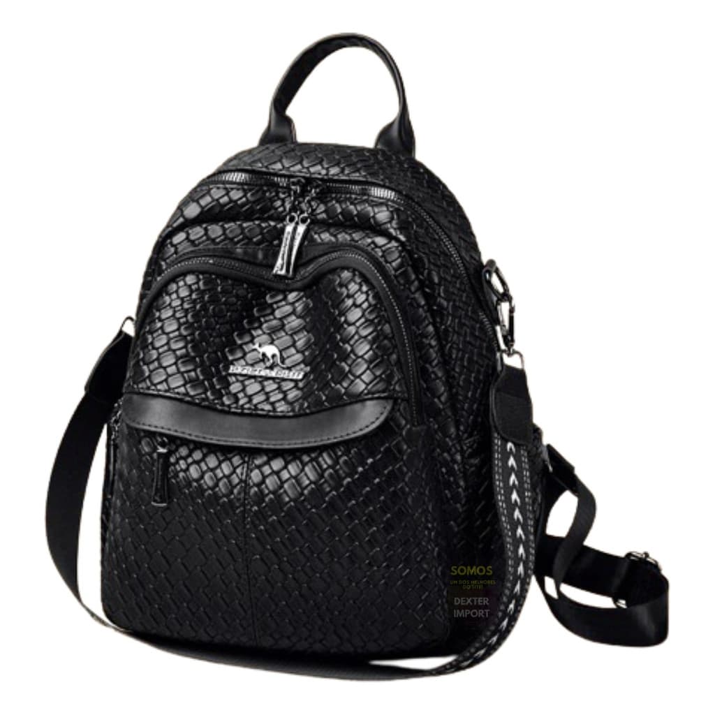 Mochila Feminina Sofisticada De Couro Pu Moderna Trabalho Viagem Passeio Linda