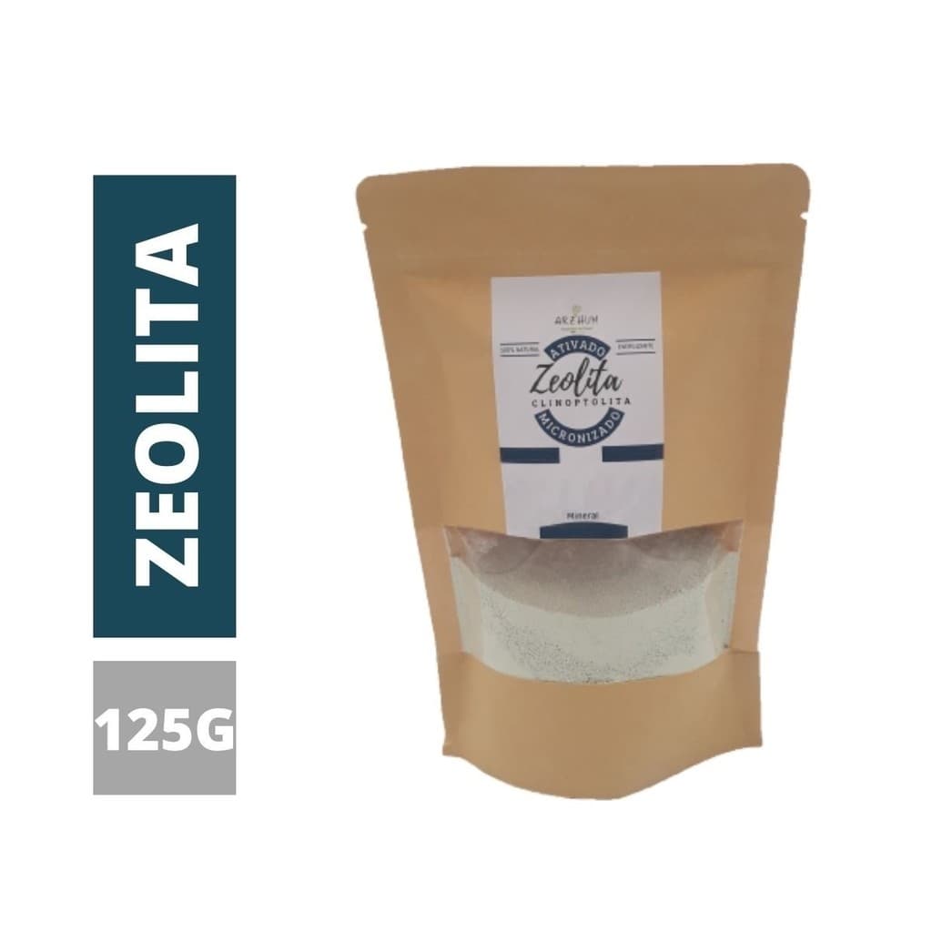ZEOLITA CLINOPTILOLITA STANDART 125G POTENCIALIZADA NATURAL