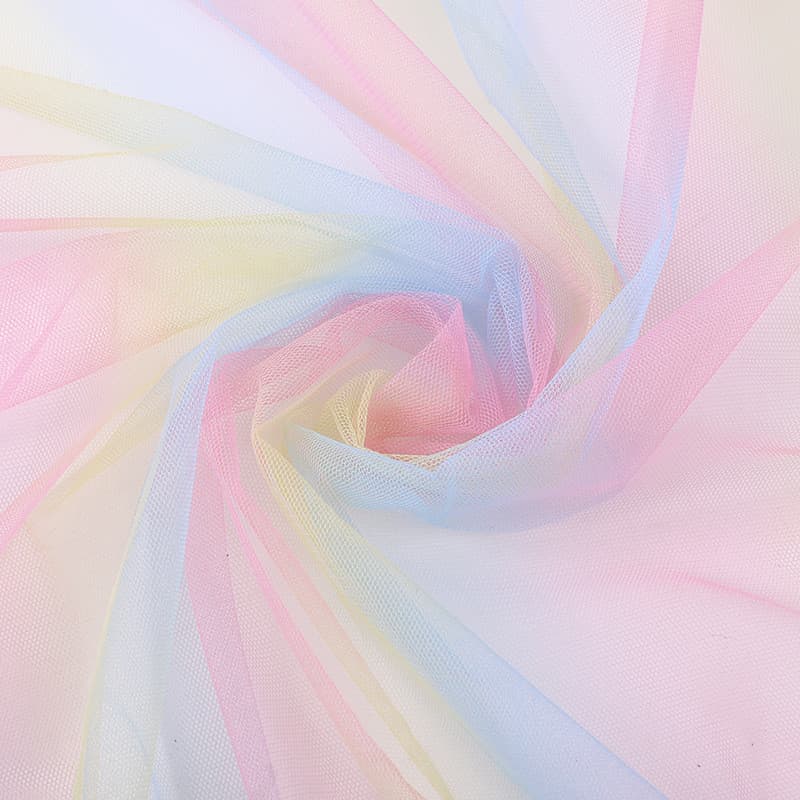 Tecido De Tule De Organza Gradiente Para Costura , Roupas De Vestido , Véu De Noiva , Suprimentos De Fio Macio , Gaze De
